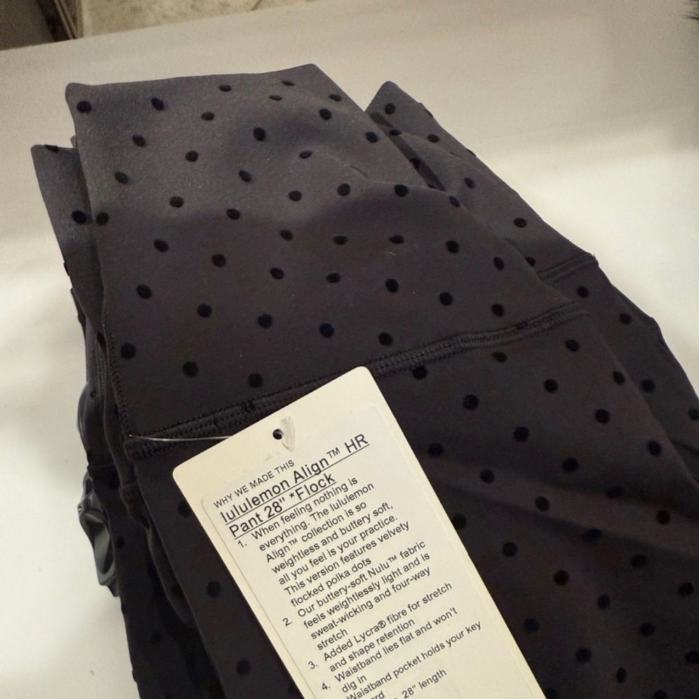 lululemon athletica Woman’s Black Polka Dot Joggers